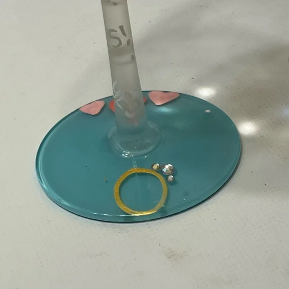 Lolita, "I said yes" wine glass Hand Painted beautifully designed cleverly Sassy - Picture 4 of 5